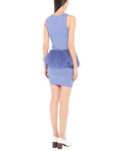 Shop Moschino Woman Mini Dress Lilac Size 8 Polyamide In Purple