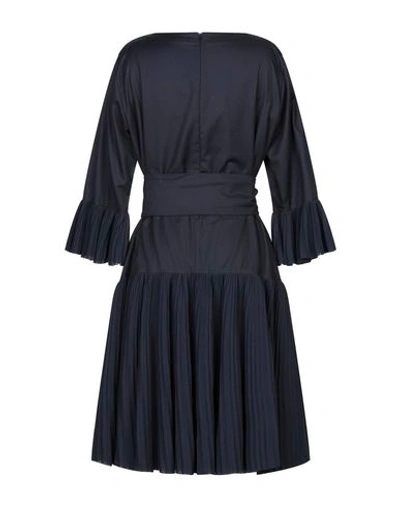 Shop Antonino Valenti Short Dress In Dark Blue