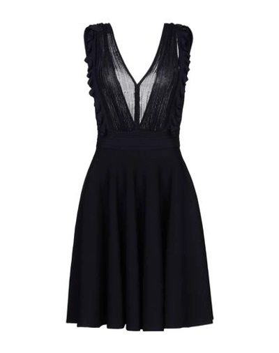 Shop Antonino Valenti Short Dress In Dark Blue