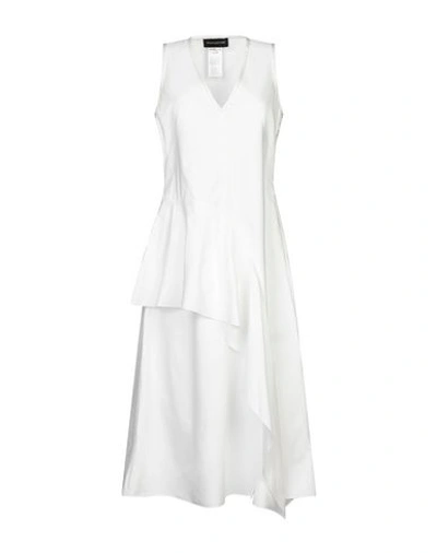 Shop Sportmax Code 3/4 Length Dresses In White