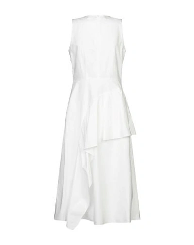 Shop Sportmax Code 3/4 Length Dresses In White