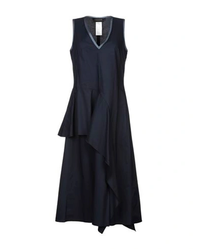 Shop Sportmax Code 3/4 Length Dresses In Blue