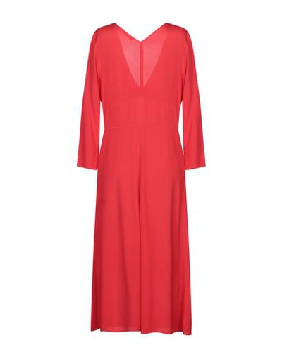 Shop Jucca Woman Midi Dress Red Size 6 Viscose