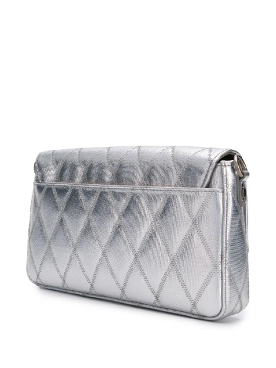 Shop Givenchy Charm Shoulder Bag In Silver