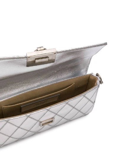 Shop Givenchy Charm Shoulder Bag In Silver