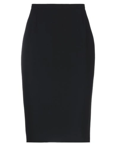 Shop Max Mara Knee Length Skirts In Black