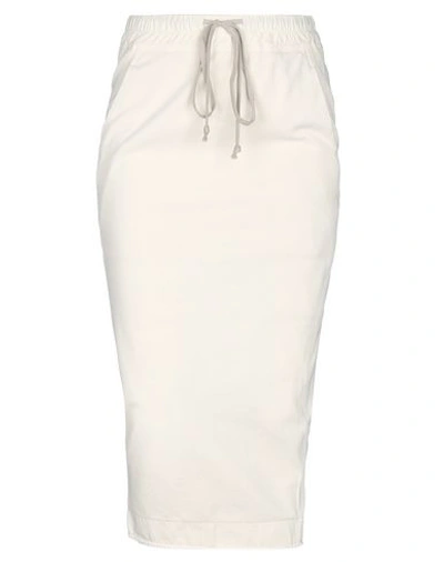 Shop Rick Owens Drkshdw 3/4 Length Skirts In White