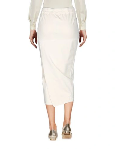 Shop Rick Owens Drkshdw 3/4 Length Skirts In White