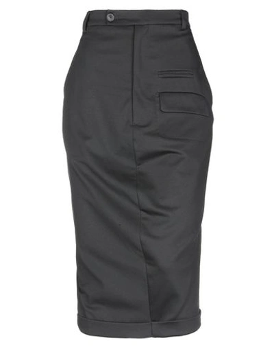 Shop Rundholz Midi Skirts In Dark Brown