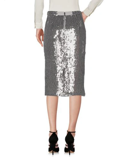 Shop Alice And Olivia Knee Length Skirts In Grey