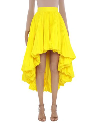 Shop Alexandre Vauthier Mini Skirt In Yellow