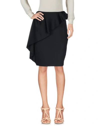 Shop Lanvin Midi Skirts In Black