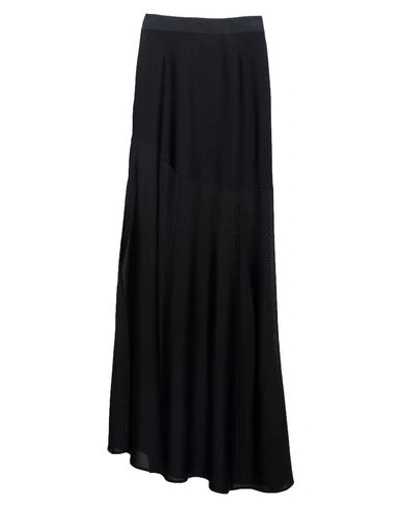 Shop Alaïa Long Skirts In Black