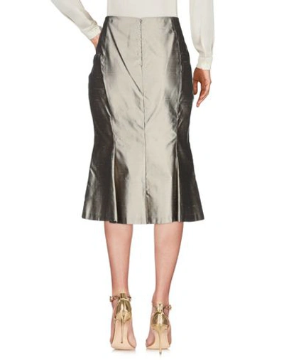 Clips Midi Skirts In Khaki