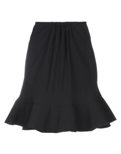 Shop Chloé Midi Skirts In Black