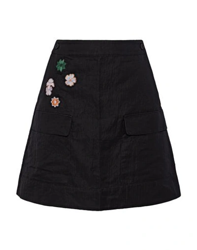 Shop Tomas Maier Mini Skirts In Black