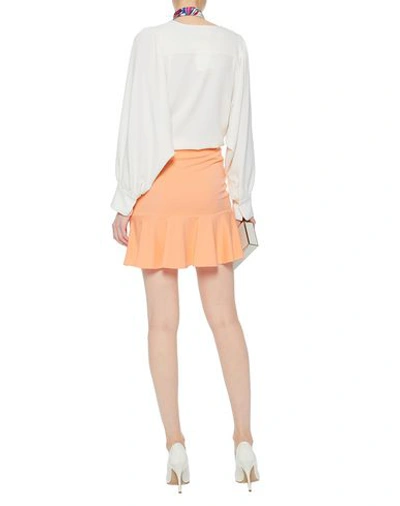 Shop Roberto Cavalli Mini Skirt In Orange