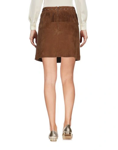 Shop Simonetta Ravizza Mini Skirts In Cocoa