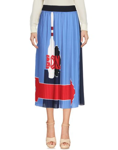 Shop Sportmax Code Midi Skirts In Pastel Blue