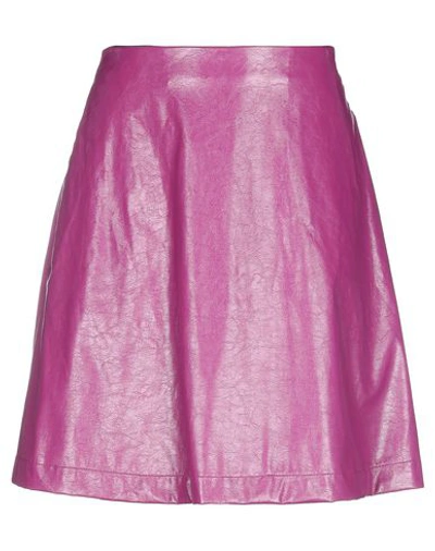 Shop L'autre Chose L' Autre Chose Woman Midi Skirt Purple Size 12 Polyester