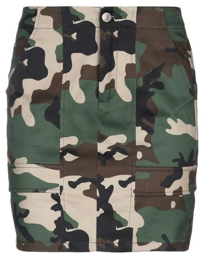 Shop Gcds Mini Skirts In Military Green