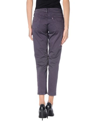 Shop Jeckerson Casual Pants In Purple