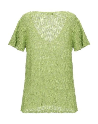 Shop Charlott Woman Sweater Light Green Size L Viscose, Linen, Nylon