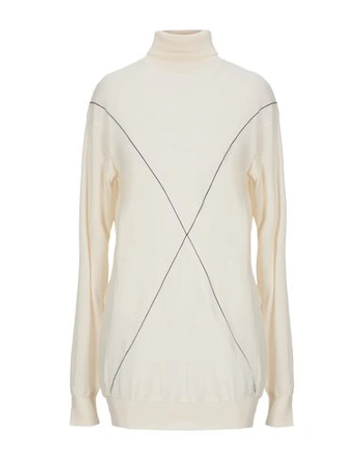 Shop Celine Turtlenecks In Ivory