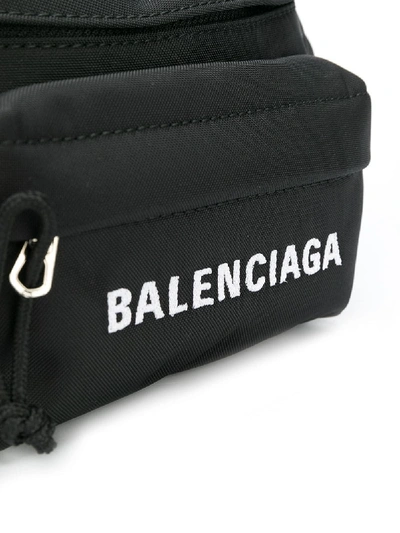 Shop Balenciaga Wheel Beltbag In Black