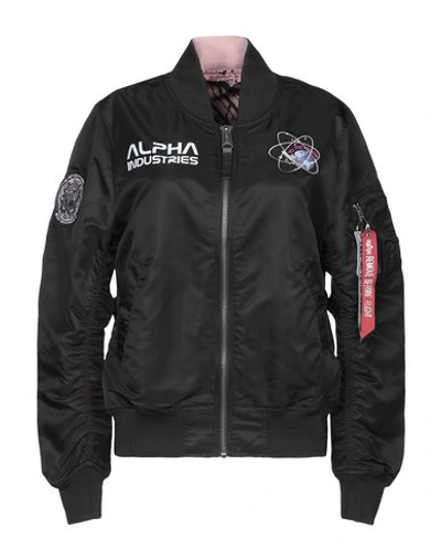 Shop Alpha Industries Bomber In Black