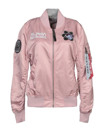 Shop Alpha Industries Bomber In Pink