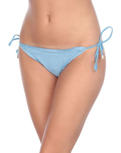 Shop Vix Paula Hermanny Bikini Bottoms In Slate Blue