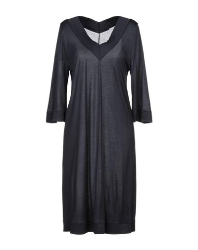 Shop Hanro Nightgown In Dark Blue