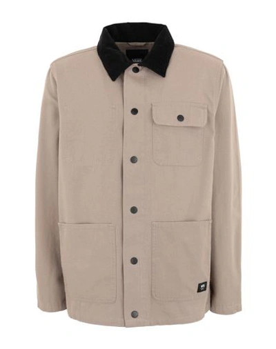 Shop Vans Mn Drill Chore Coat Man Jacket Khaki Size Xl Cotton In Beige