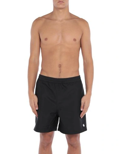 Shop Carhartt Swim Shorts In Black