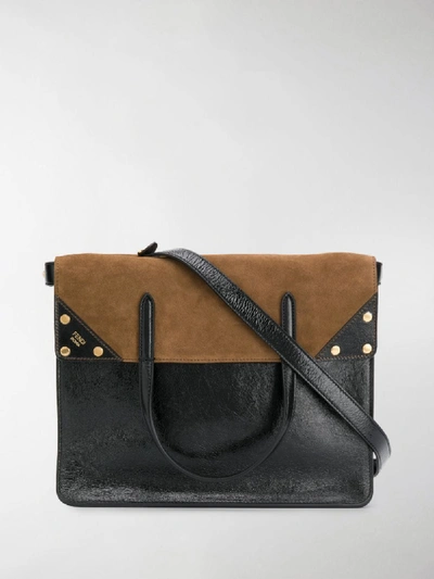 Shop Fendi Flip Shoulder Bag In Black