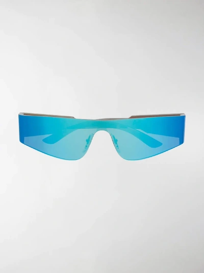 Shop Balenciaga Mono Sunglasses In Blue