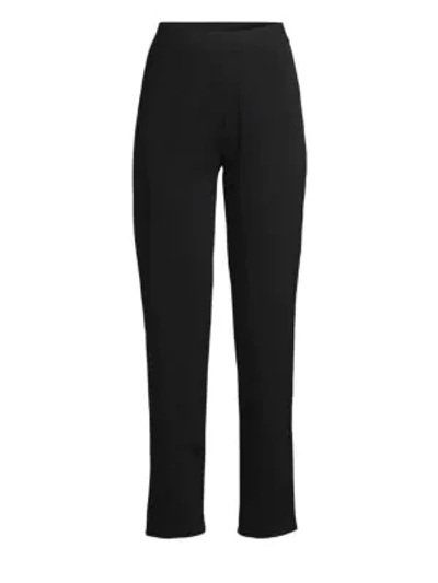 Shop Misook High-rise Ankle Pants In Black