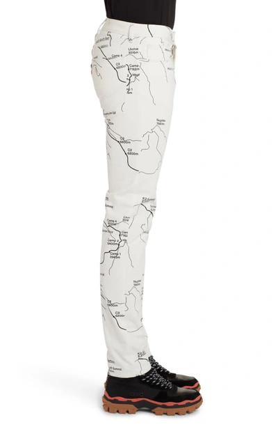 Shop Moncler Genius X 2 1952 Map Print Jeans In Ivory