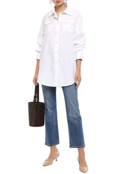 Shop Anna Quan Woman Ralph Cotton-poplin Shirt White