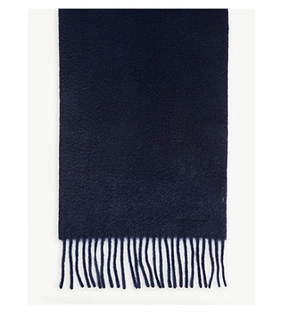 Shop Paul Smith Accessories Cashmere Scarf In Blue