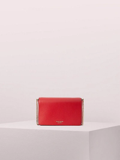 Shop Kate Spade Spencer Chain Wallet In Hot Chili