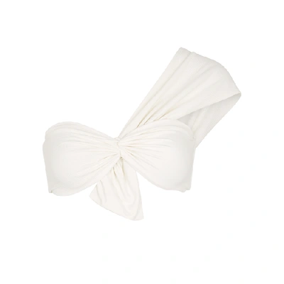 Shop Marysia Venice One-shoulder Bikini Top In White