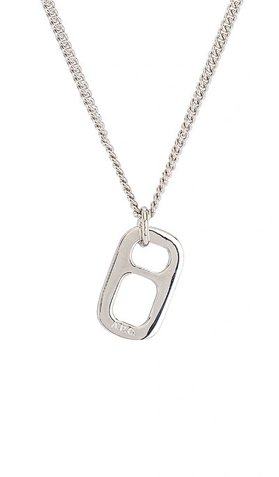 Shop Apc Nathan Necklace In Argent