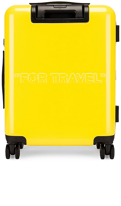 Shop Off-white Arrow Trolley In Yellow