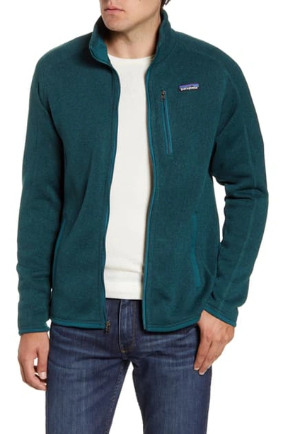 Shop Patagonia Better Sweater Zip Jacket In Piki Green
