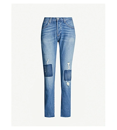 Shop Rag & Bone Rosa Mid-rise Stretch-denim Boyfriend Jeans In Ito