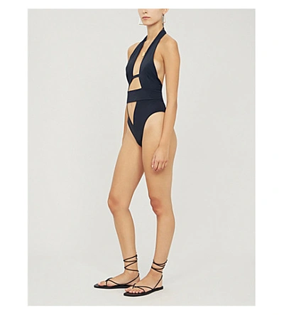 Shop Agent Provocateur Anja Cutout Swimsuit In Black