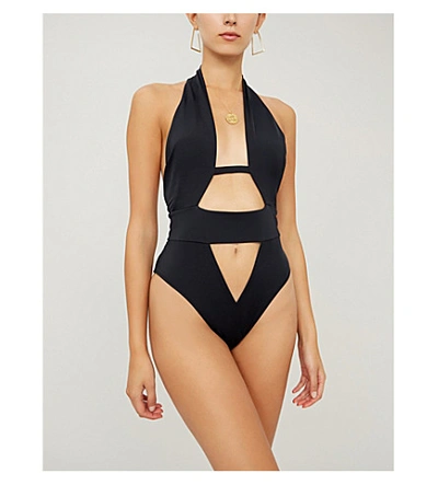 Shop Agent Provocateur Anja Cutout Swimsuit In Black