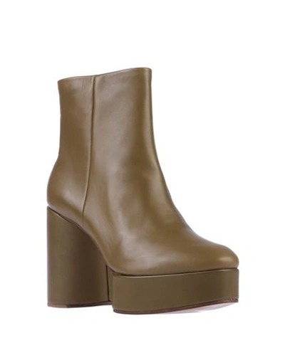 Shop Clergerie Ankle Boot In Khaki